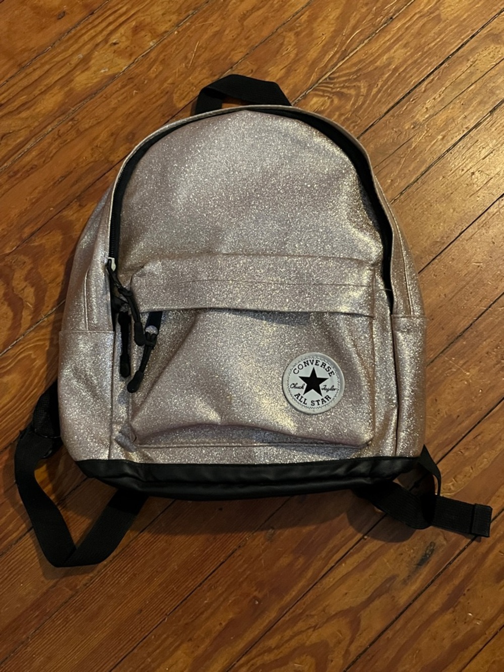 Converse Glitter Mini Backpack - Silver and Black